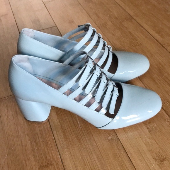 Miu Miu Shoes - IN SEARCH OF DO NOT BUY: MIU MIU Strap Block Heels